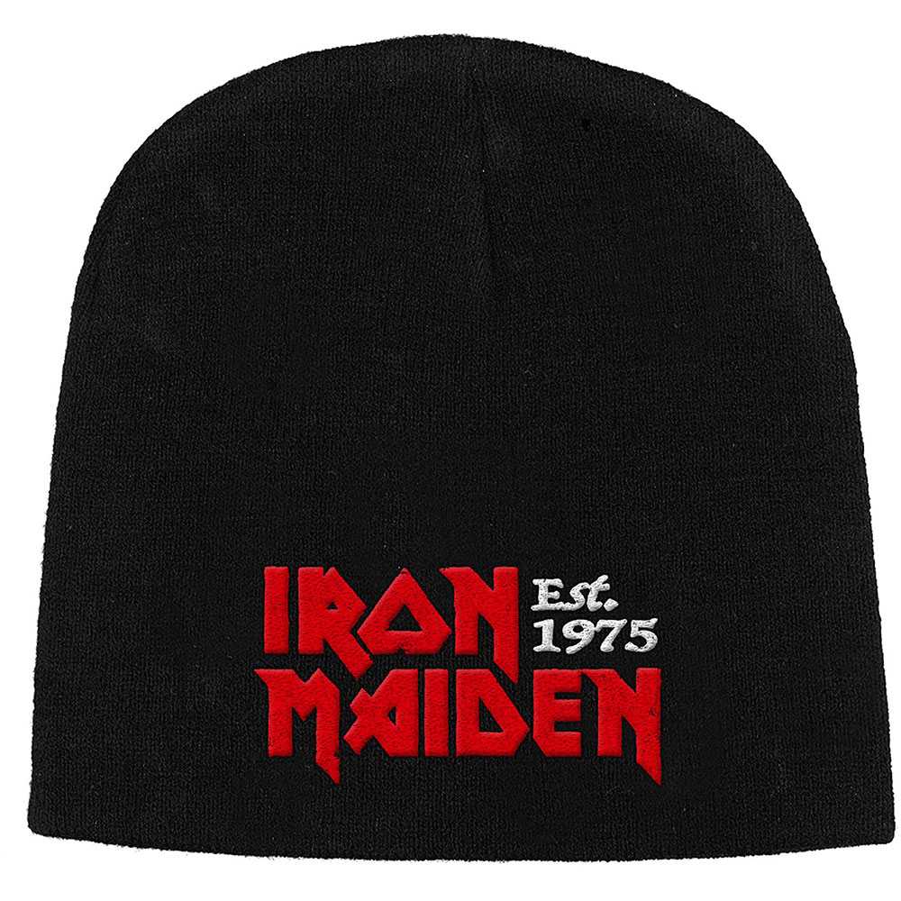 Iron Maiden - Est 1975 Beanie muts - Zwart